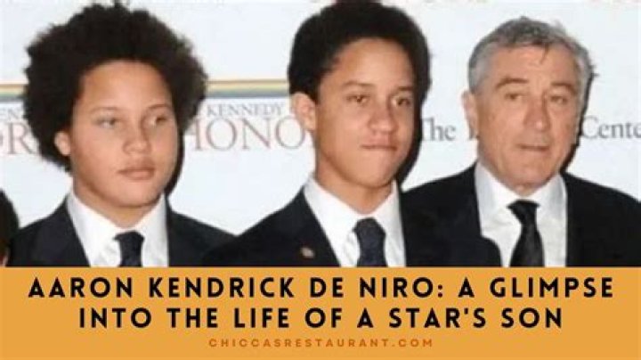 Discover the Unseen Side of Aaron Kendrick De Niro: An Exclusive Insight