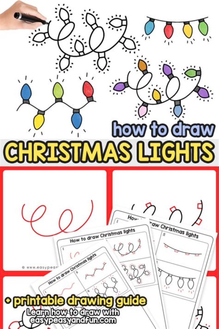 How to Draw Christmas Lights: A Step-by-Step Guide for Festive Art